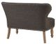 Olliix by Madison Park Stanford Charcoal Settee-1
