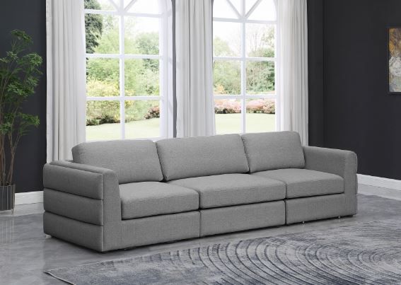 Meridian Furniture Beckham Grey Modular 114" Sofa-3