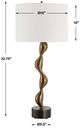 Uttermost® Remolino Black/Bronze Table Lamp-2