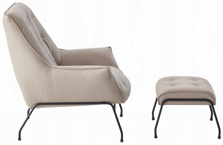 Acme Furniture Zusa Chair and Ottoman - Thumbnail 3