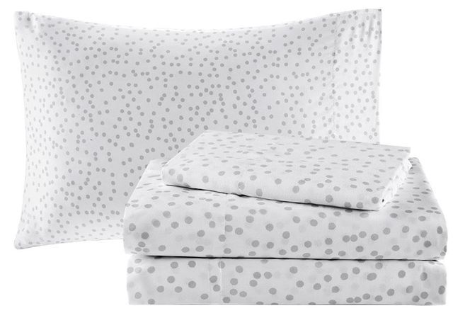 Olliix by Intelligent Design Lorna Gray Twin Comforter and Sheet Set-3