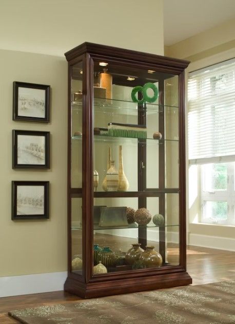 Pulaski™ PFC Cherry Two Way Sliding Door Curio-2