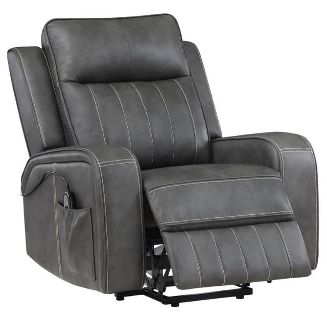 Coaster® Foley Gray Power Lift Recliner-0