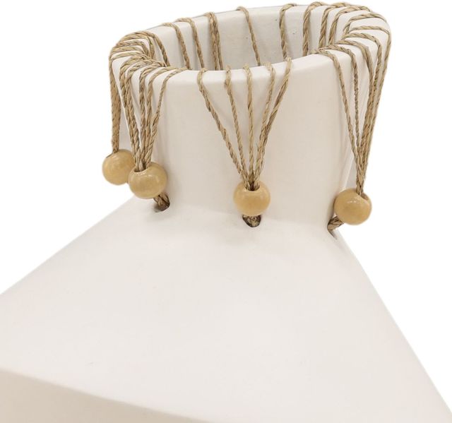 Dovetail Furniture Tavo 2-Piece White Vase Set-3
