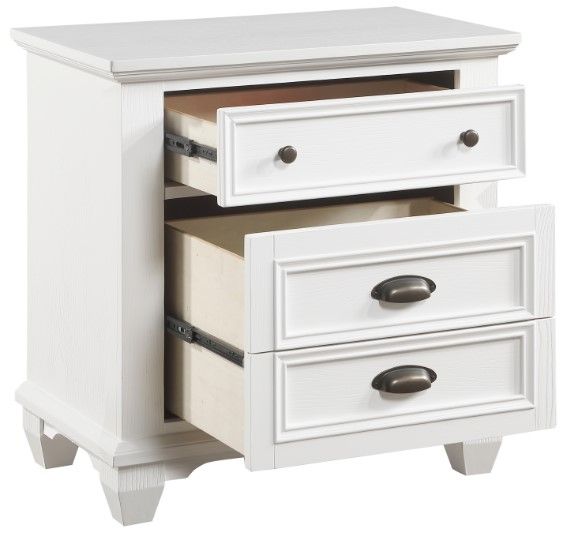 Homelegance® Mackinac White Nightstand-3