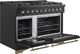 FORNO® Antico Series Alta Qualita 48" Black Pro Style Gas Range-3