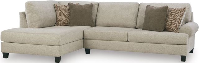 Benchcraft® Steelwater Retreat 2-Piece Latte Left-Arm Facing Sectional and Chaise-0