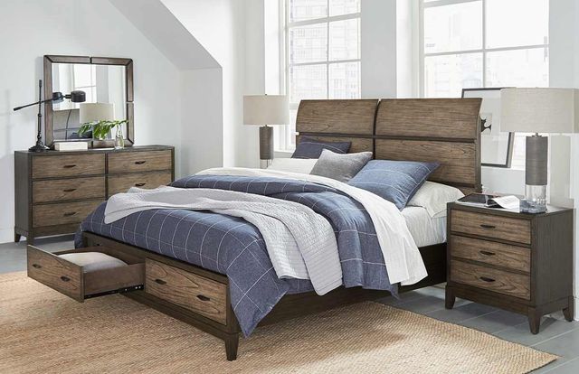 aspenhome® Westlake Portobello Queen Sleigh Storage Bed-2