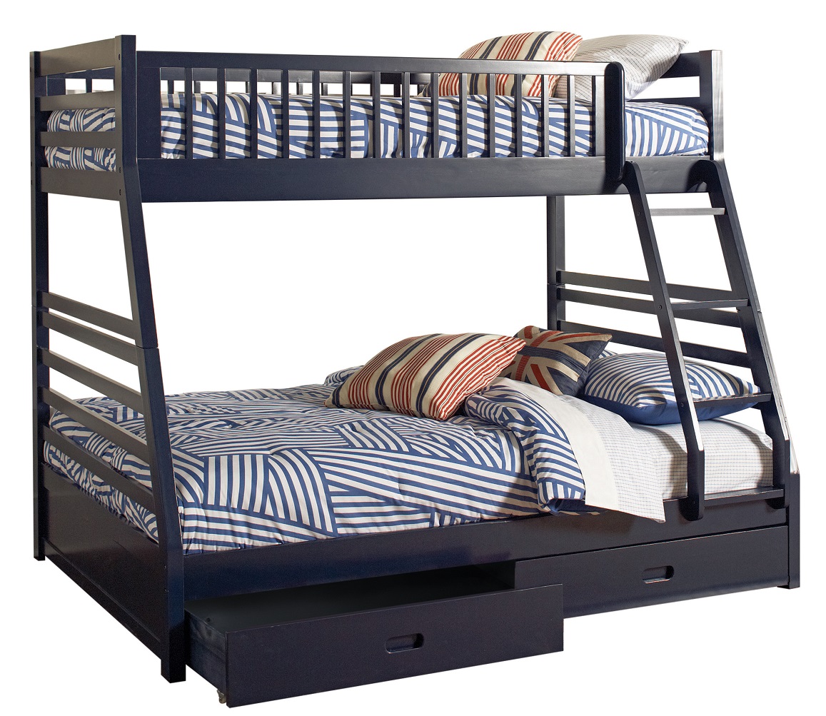 Coaster® Ashton Navy Blue Twin/Full Youth Bunk Bed | M &amp; H Appliance