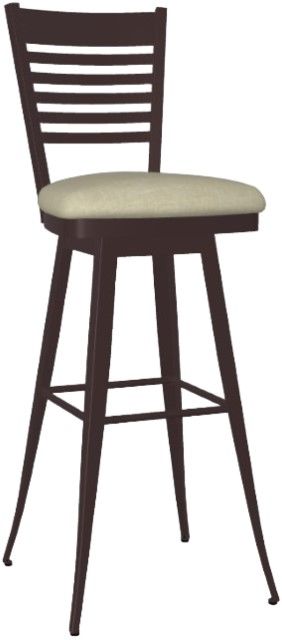 Amisco Customizable Edwin Upholstered Swivel Spectator Stool-0
