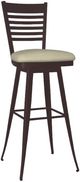 Amisco Customizable Edwin Upholstered Swivel Spectator Stool-0