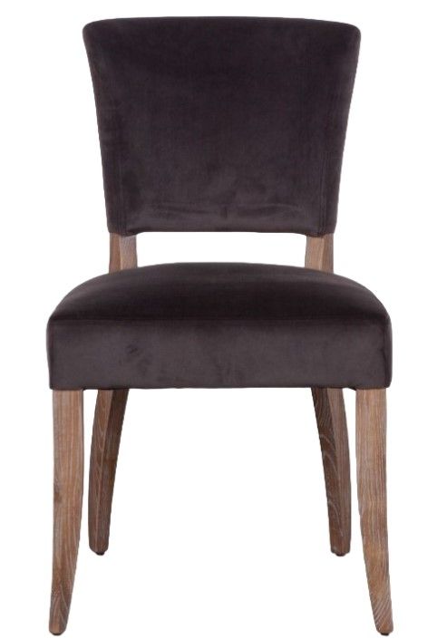 Home Trends & Design Mindy Asphalt/Napoleon Dining Chair-1