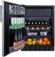 Summit® 24" 5 Cu. Ft. Stainless Steel Under The Counter European Refrigerator with Freezer-4