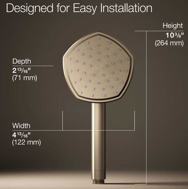 KOHLER® Occasion® Vibrant Brushed Bronze 1.75 GPM Single-Function Handshower-4