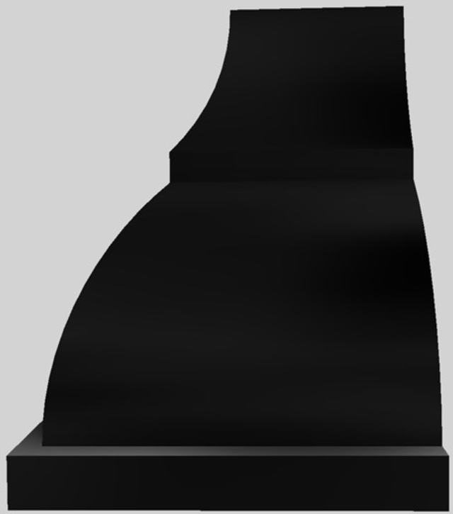 Vent-A-Hood® Designer Series 60" Black Wall Mounted Range Hood-3