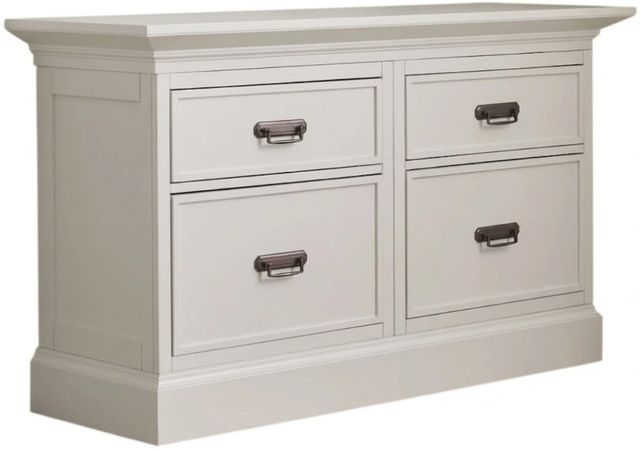 Hammary® Structures White Double Storage Console-0