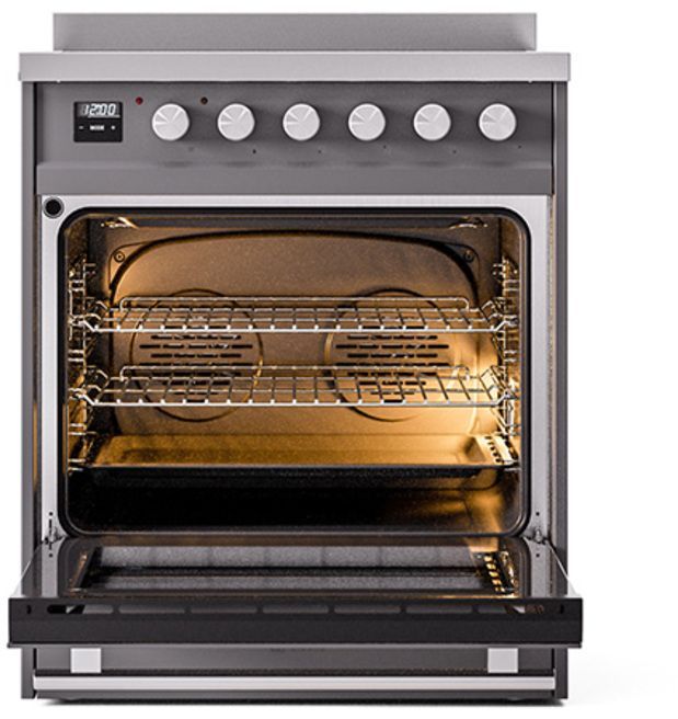 Ilve® Professional Plus II 30" Graphite Matte Pro Style Induction Range-2