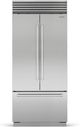 Sub-Zero® Classic Series 36" 20.5 Cu. Ft. Stainless Steel French Door Refrigerator with Internal Water Dispenser-0