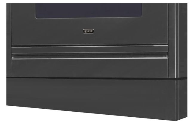 Ilve 60" Matte Graphite Toe Kick for Nostalgie and Pro Ilve Range-0