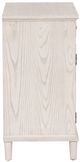 Linon Antique White Oval Cabinet-5