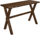 Mazin Furniture Sansa Warm Brown Oak Live Edge Sofa Table-0