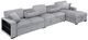 Homelegance® Pompano 3-Piece Gray Right-Arm Facing Sectional with Chaise-3