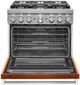KitchenAid® 36" Scorched Orange Pro Style Dual Fuel Range-1