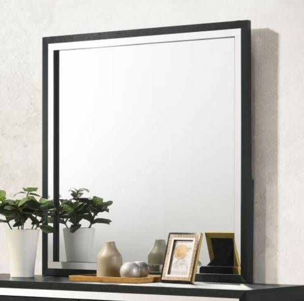 Coaster® Lucia Black Mirror-3