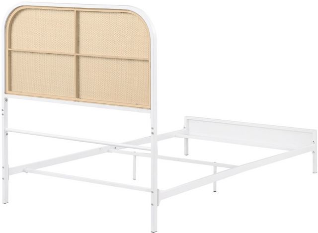 Coaster® Amherst White Twin Metal Rod Bed-3