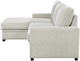 Homelegance® Morelia 2-Piece Beige Left-Arm Facing Pull-out Sleeper Sectional and Chaise-4
