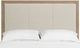 Whittier Wood® Furniture Bailey Almond Queen Upholstered Panel Bed-2