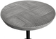Moe's Home Collection Foundation Dark Grey Concrete Outdoor Accent Table with Black Metal Post-1