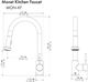 ZLINE Autograph Edition Monet Champagne Bronze Pull Down Single Handle Kitchen Faucet-5