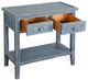 Sunny Designs™ Ocean Blue 2-Drawer Side Table with Shelf-1