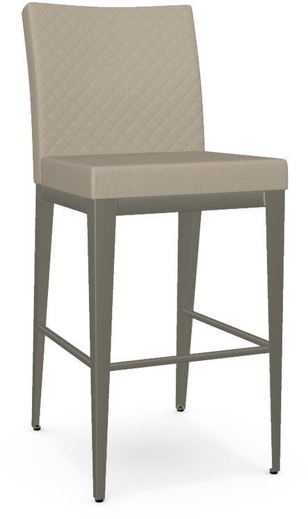 Amisco Pablo Plus Non-Swivel Quilted Bar Stool-0