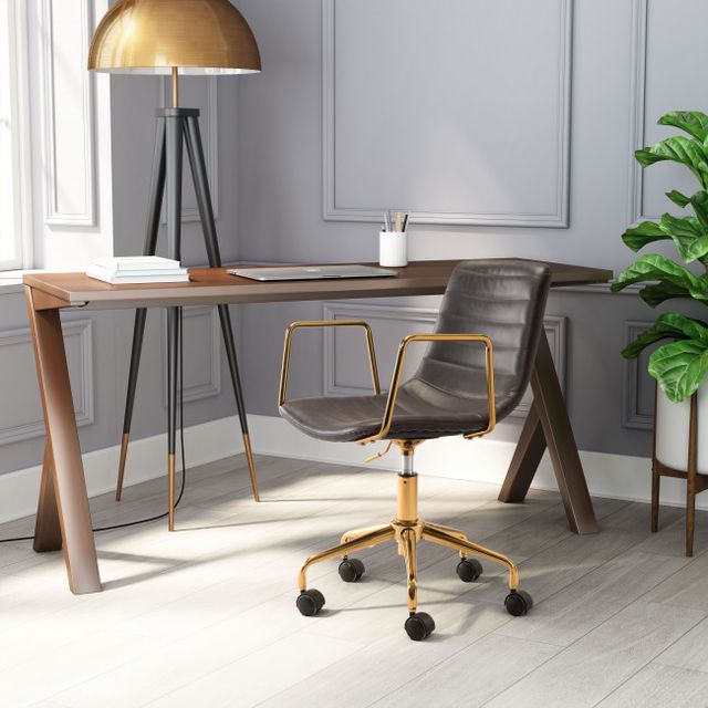 Zuo® Modern Eric Brown Office Chair-2