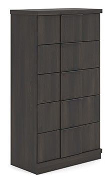 Signature Design by Ashley® Shaehartin Dark Brown 5-Drawer Chest-0