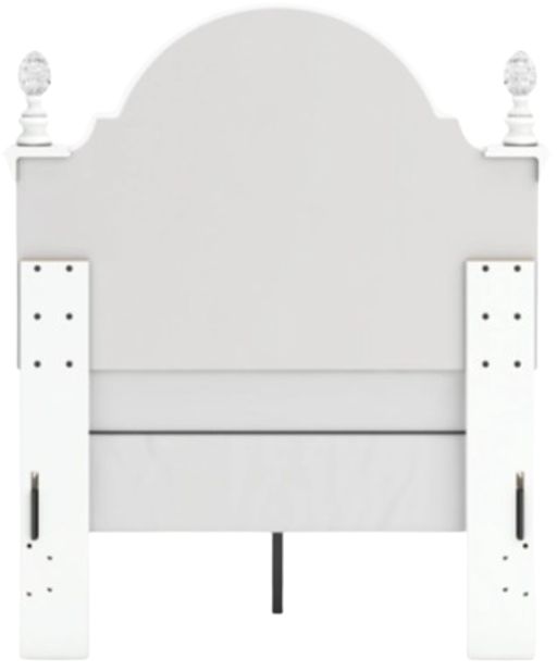 Signature Design by Ashley® Kozlani White Twin Upholstered Panel Bed-3
