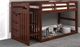 American Wholesale Furniture Chocolate Twin/Twin Stair Bunk Low Loft Bed-1