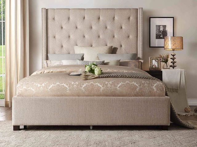 Homelegance® Fairborn Beige California King Platform Bed-2
