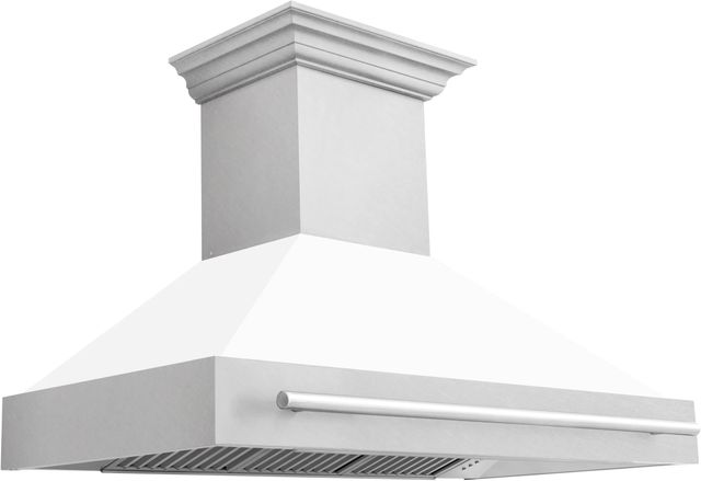 ZLINE 48" White Matte Wall Mounted Range Hood-1