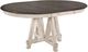 Mazin Furniture Clover Antique White Dining Table with Gray Top -0