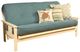 Kodiak Furniture Monterey Linen Aqua/Antique White Full Futon with Mattress-0