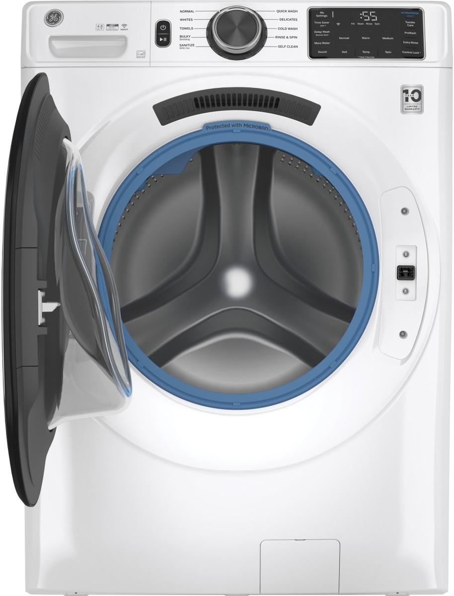 GE® 4.8 Cu. Ft. White Smart Front Load Washer | Heins Appliance and  Refrigeration