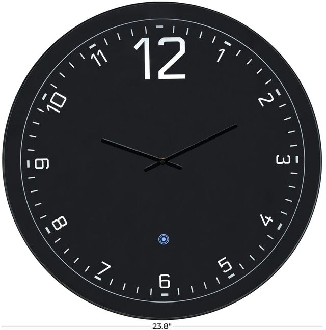 Deco Marche Multi Colored 24” Decorative Wall Clock with Black Frame-3