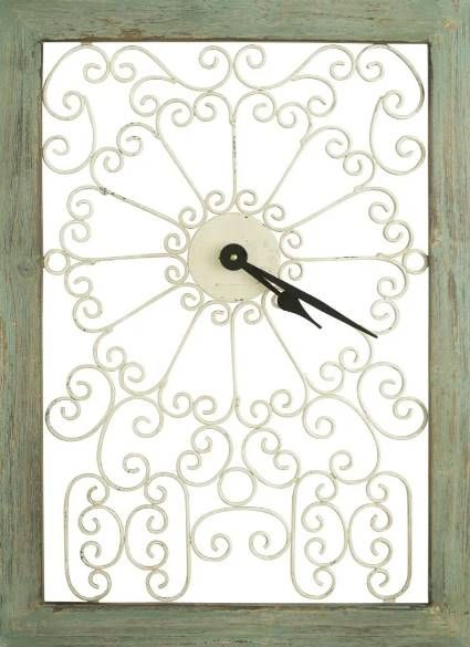Classy Art Green/White Wall Clock-0