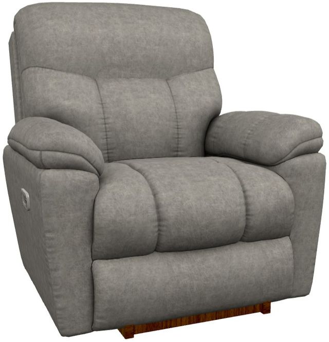 La-Z-Boy® Morrison Charcoal Power Rocking Recliner with Headrest-0