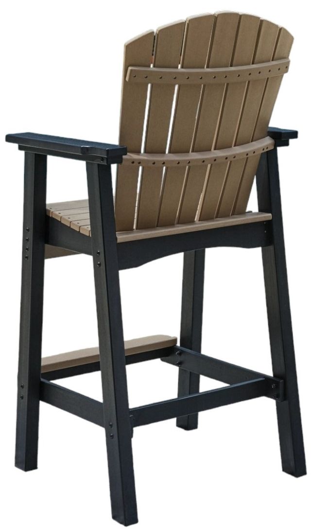 Signature Design by Ashley® Fairen Trail 5-Piece Black/Driftwood Outdoor Bar Dining Set-3