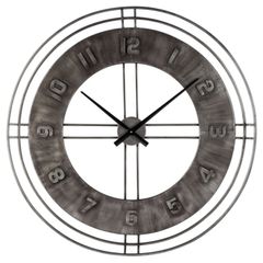 Signature Design by Ashley® Ana Sofia Antique Gray Wall Clock