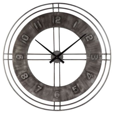 Signature Design by Ashley® Ana Sofia Antique Gray Wall Clock
